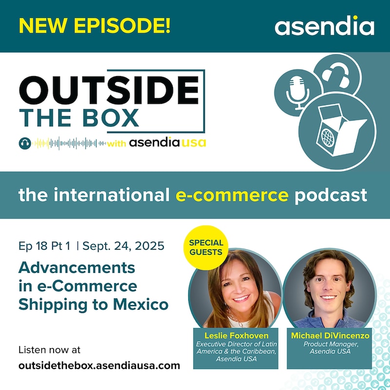 Artwork for podcast Outside the Box with Asendia USA: The International e-Commerce Podcast