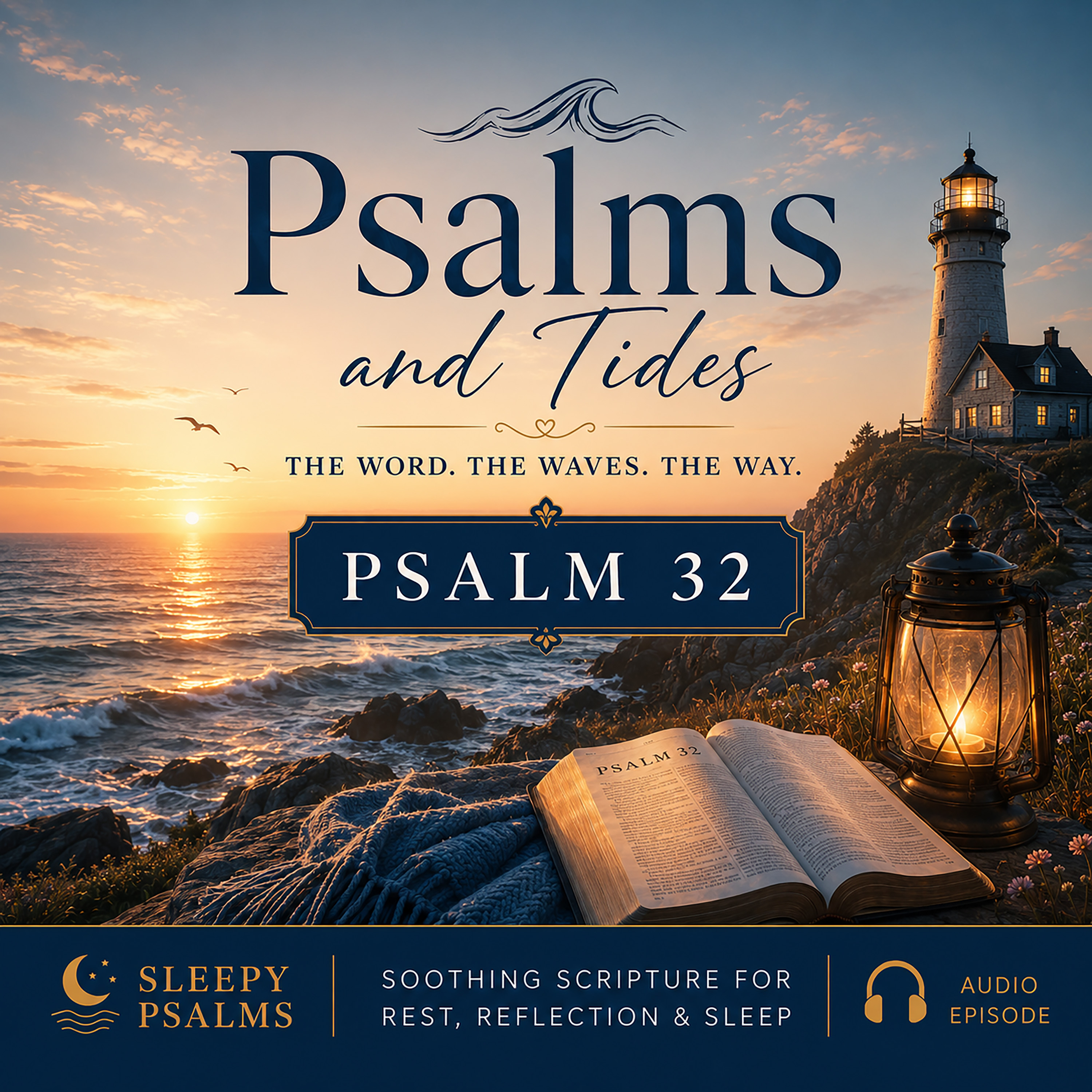 Psalm 32 with Ocean Waves | Psalms and Tides
