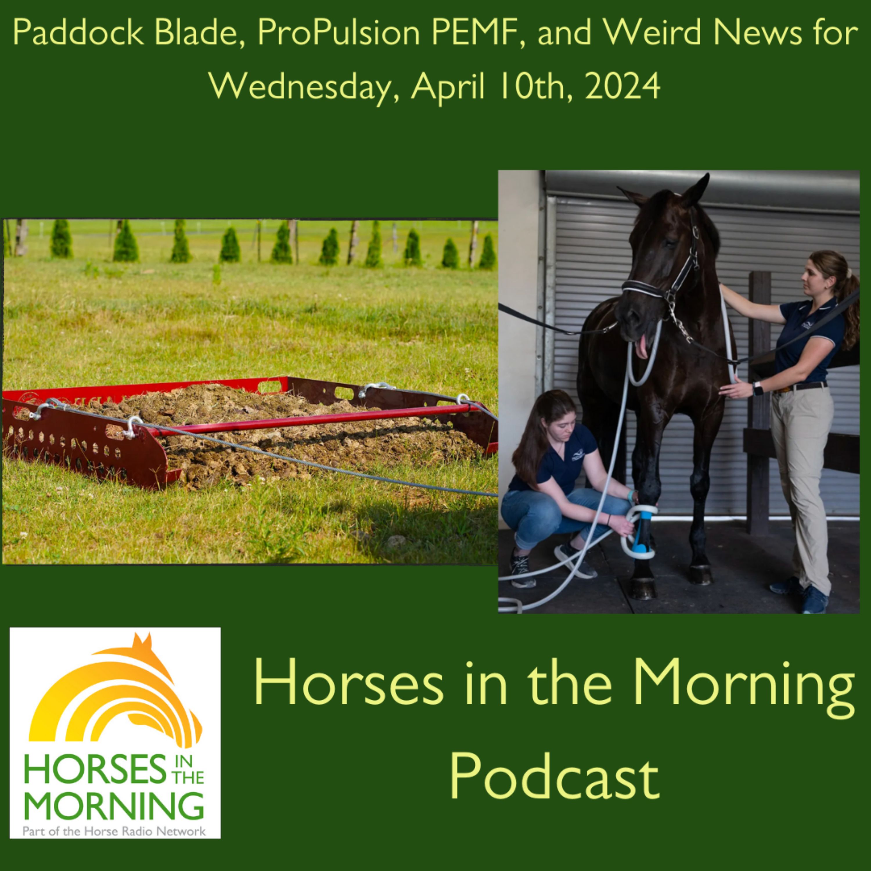 HITM for Wednesday, April 10th 2024: Paddock Blade, ProPulsion PEMF, and Weird News