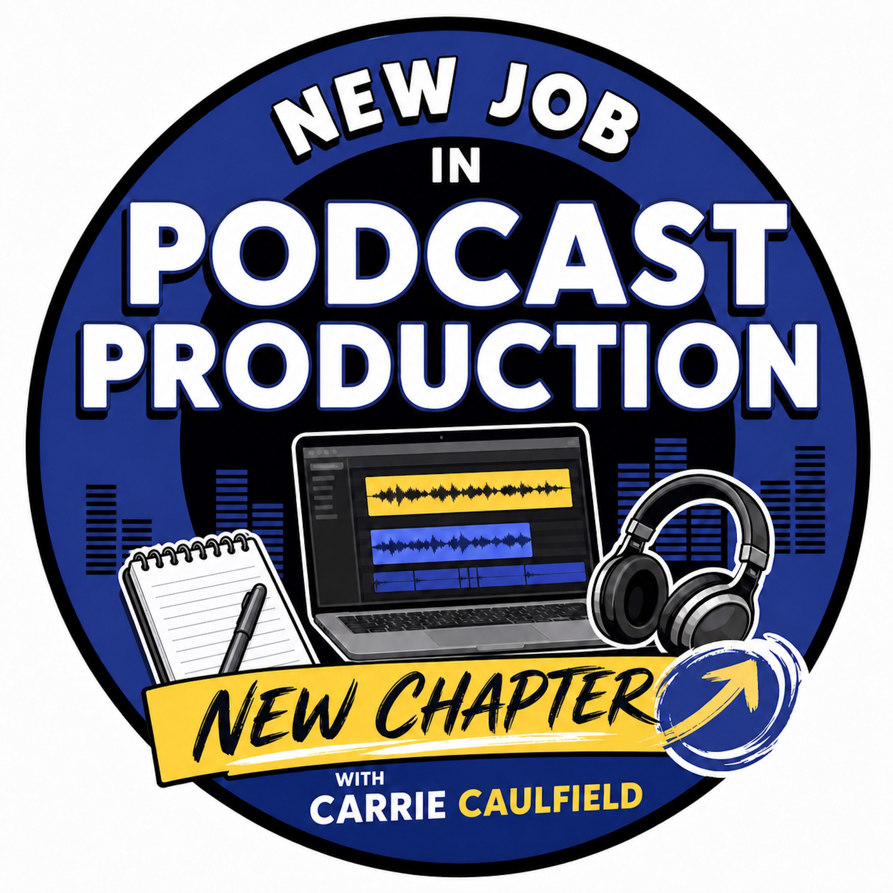 Finding a New Job in Podcast Production, with Carrie Caulfield — Podcast Editors Mastermind cover