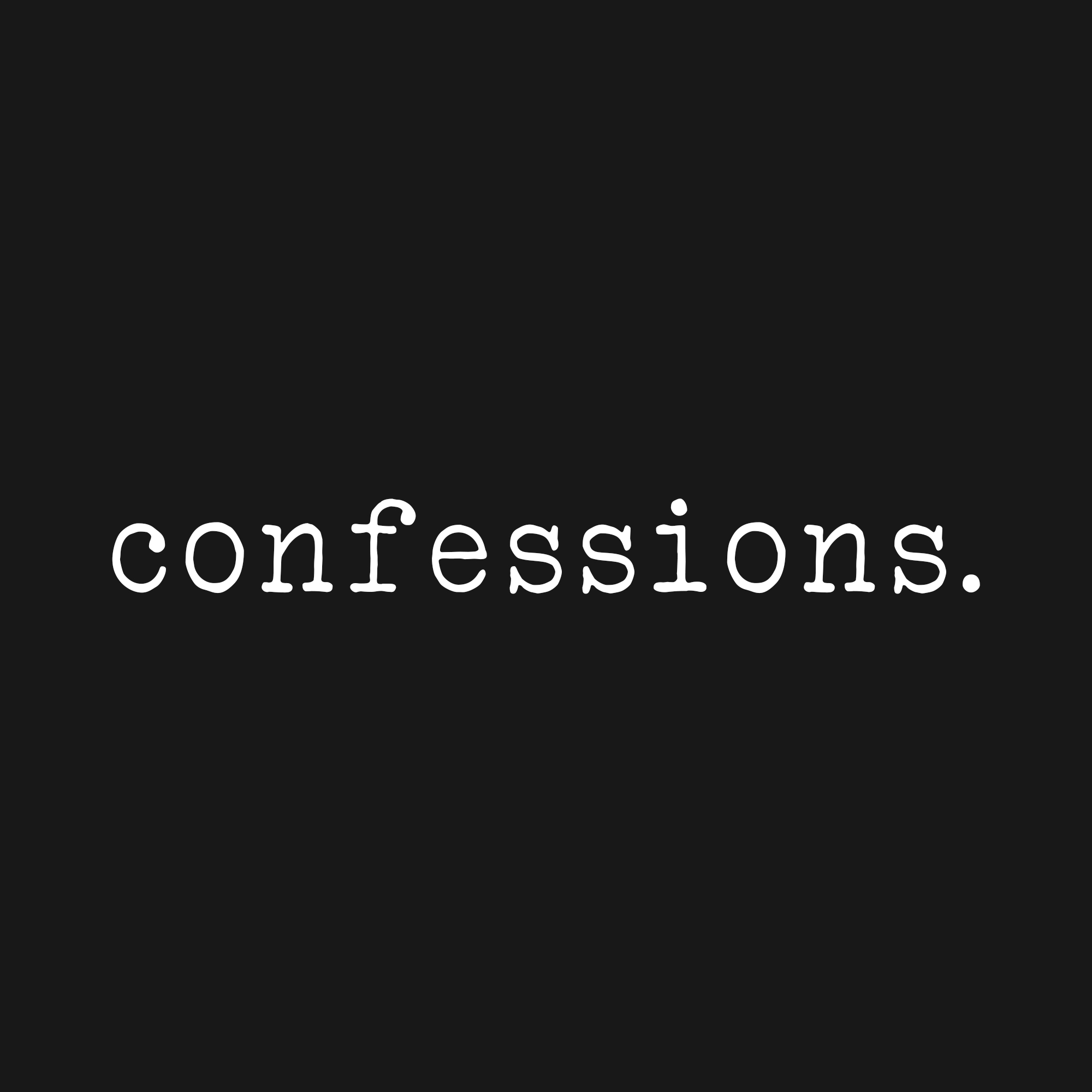 confessions. cover art