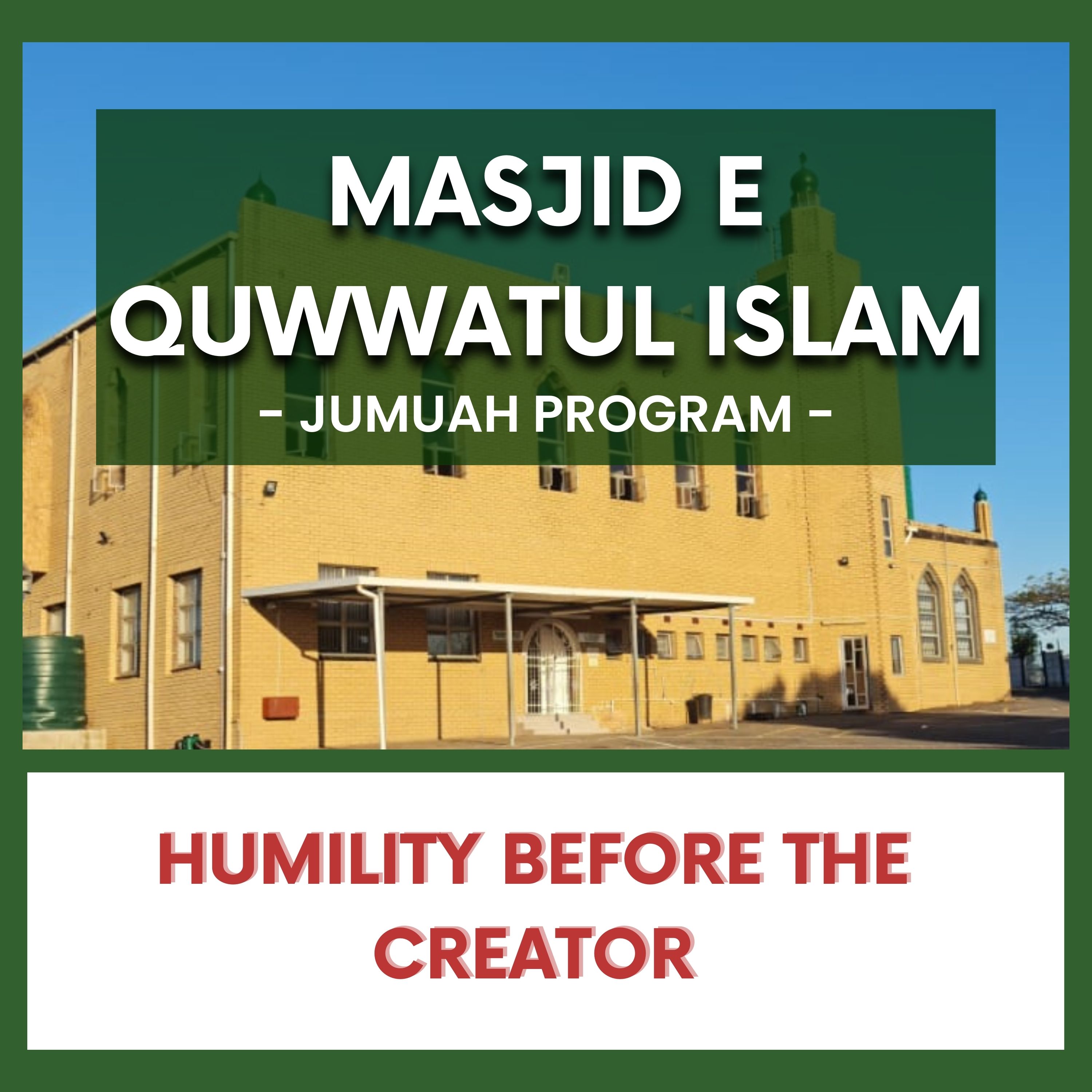 Humility Before the Creator episode artwork