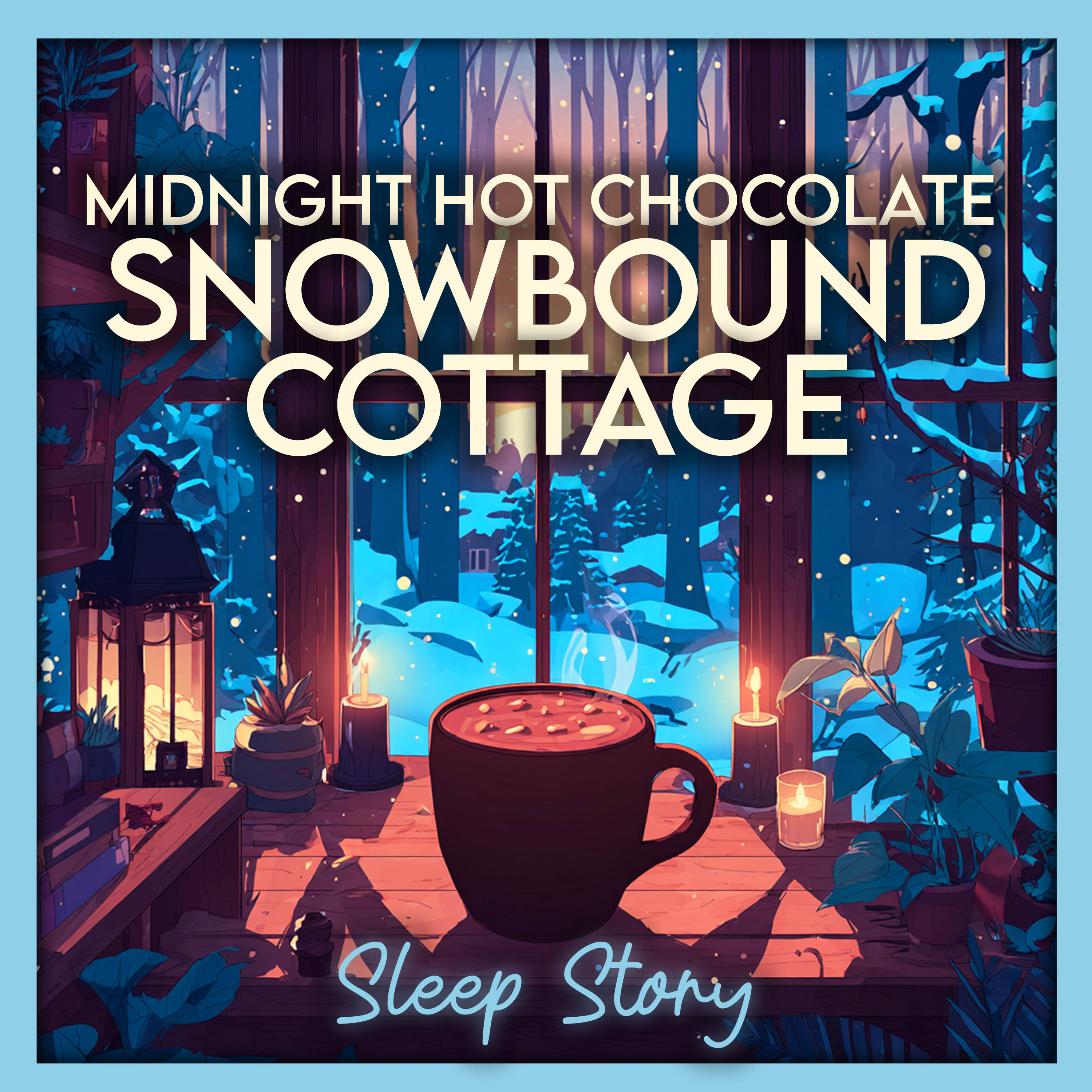 Midnight Hot Chocolate in a Snowy Cottage | Cozy Winter Sleep Story for Grown Ups (Deep Sleep)