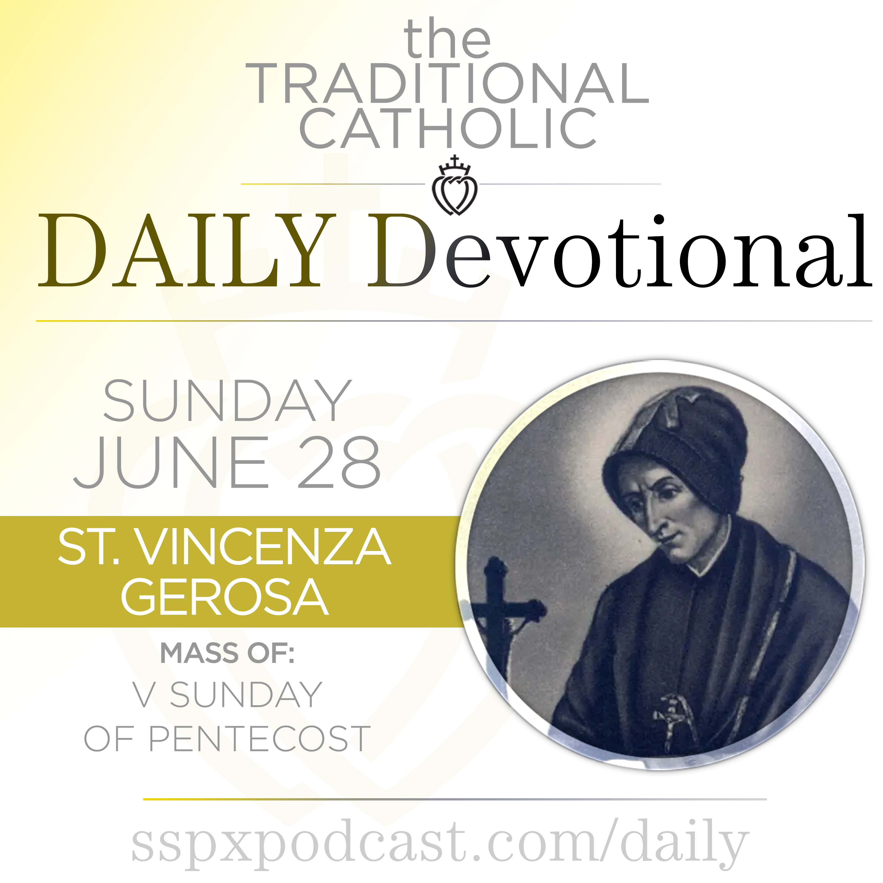 Jun 28 – V Sun of Pentecost / S Vincenza Gerosa