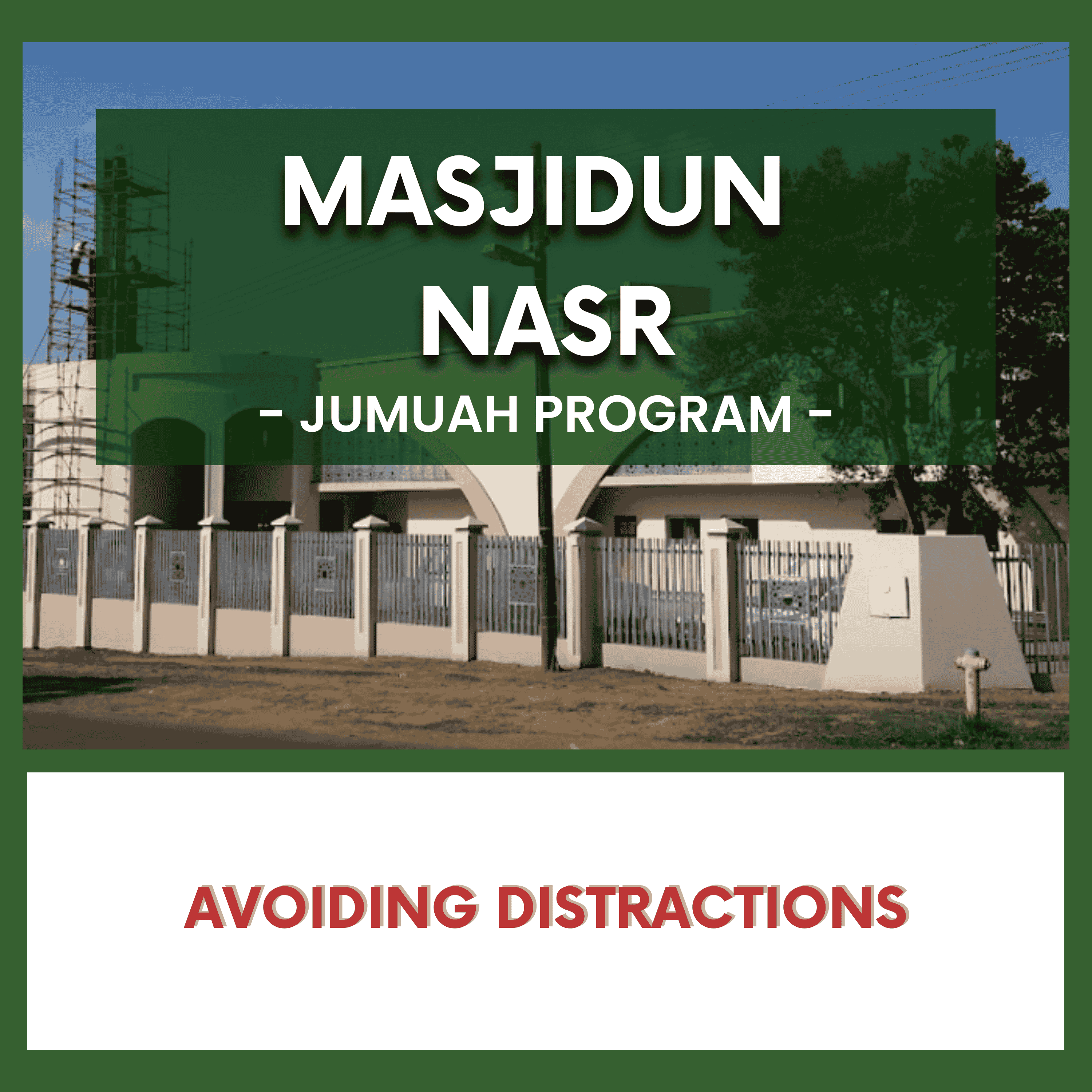 Avoiding Distractions episode artwork