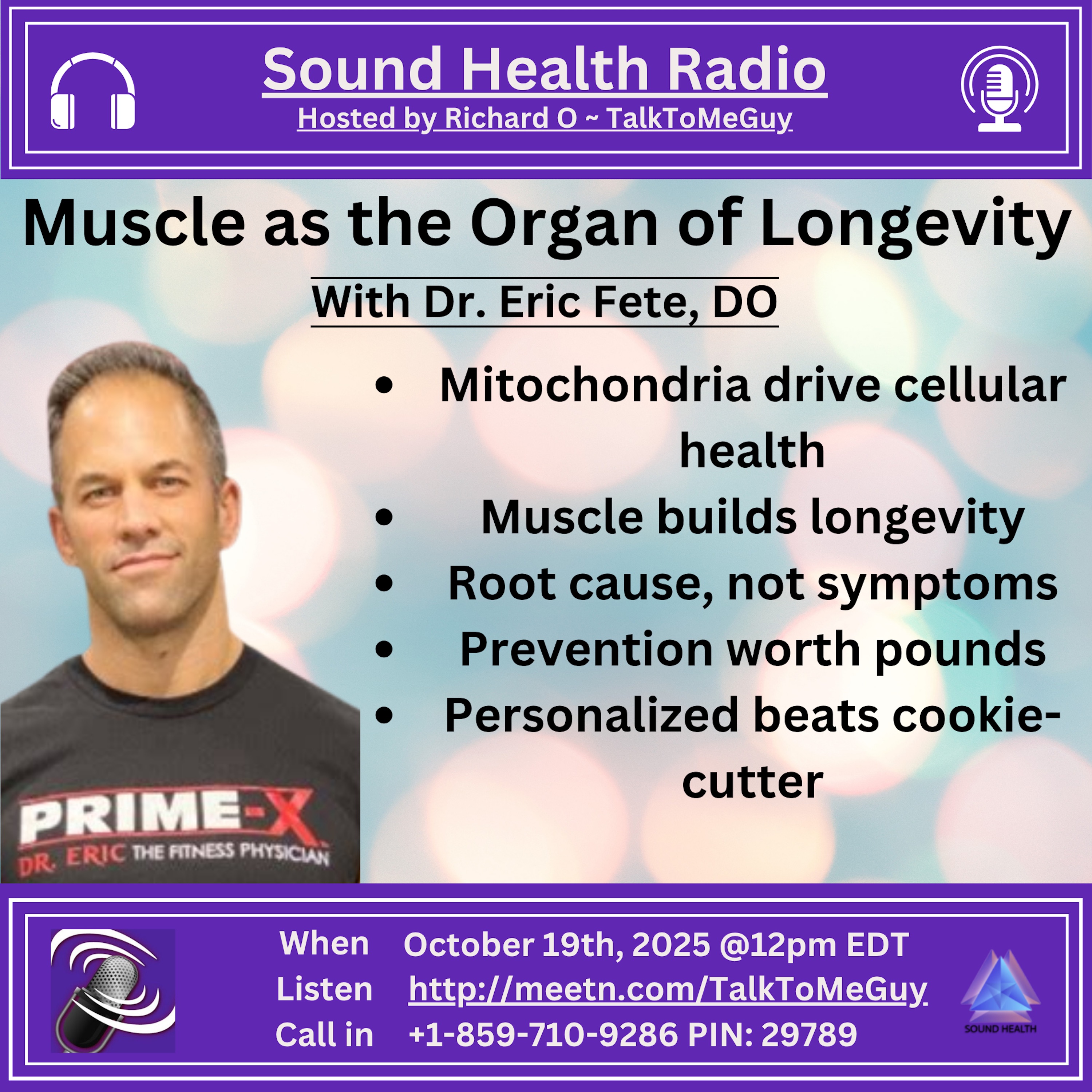 Muscle as The Organ of Longevity with Dr. Eric Fete, DO Muscle as The Organ of Longevity with Dr. Eric Fete, DO