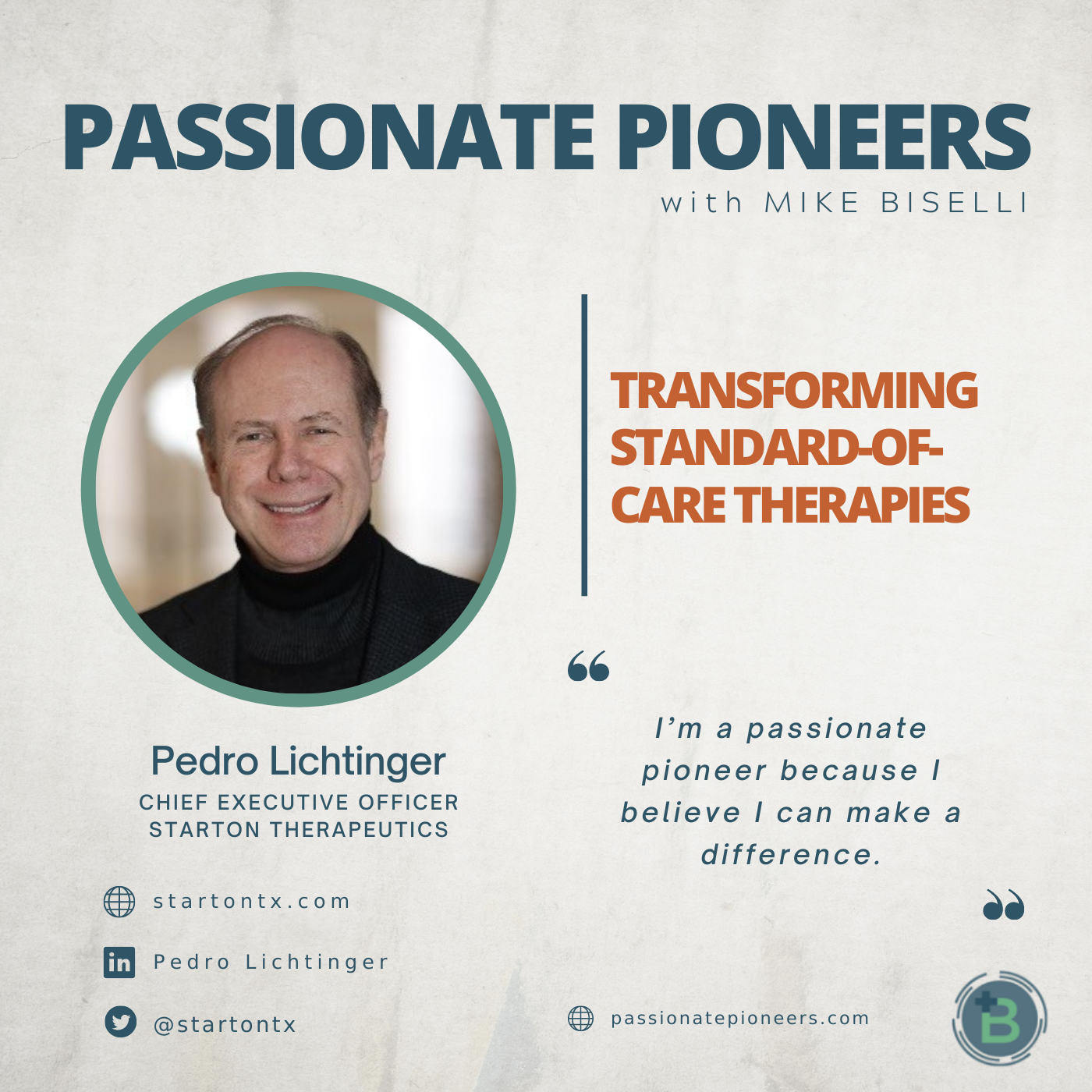 Transforming Standard-of-care Therapies with Pedro Lichtinger