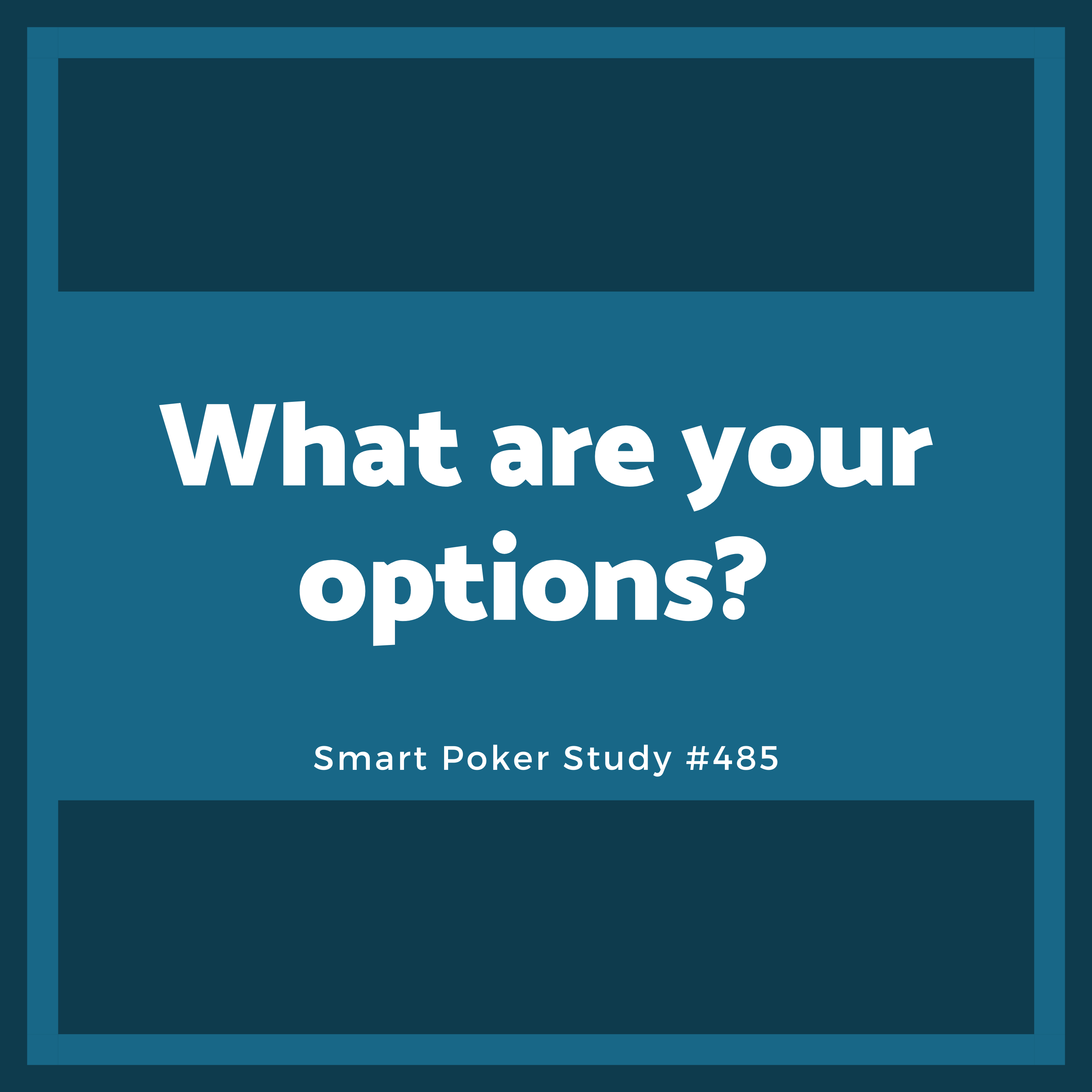 What are your options? #485