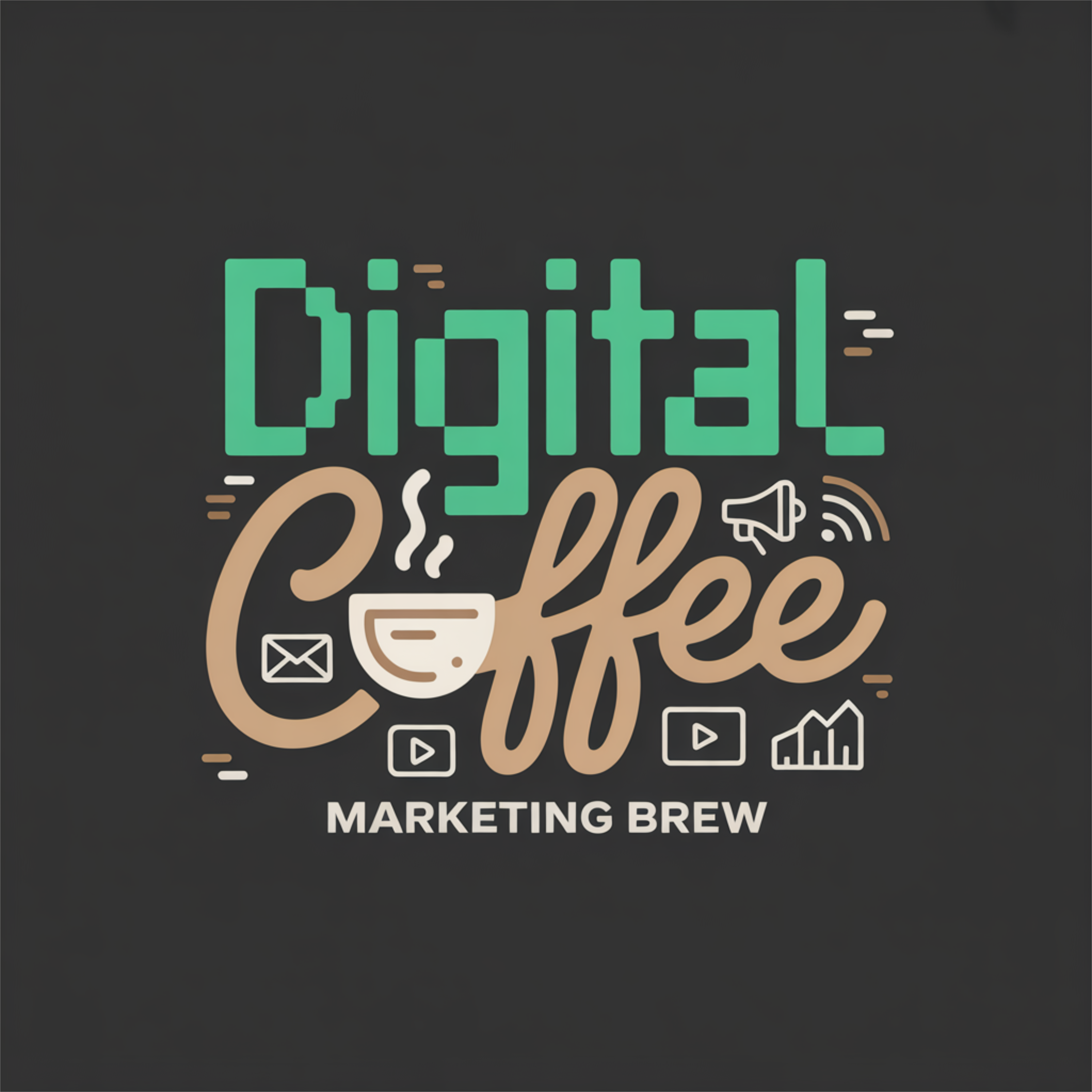 Digital Coffee: Marketing Brew Artwork