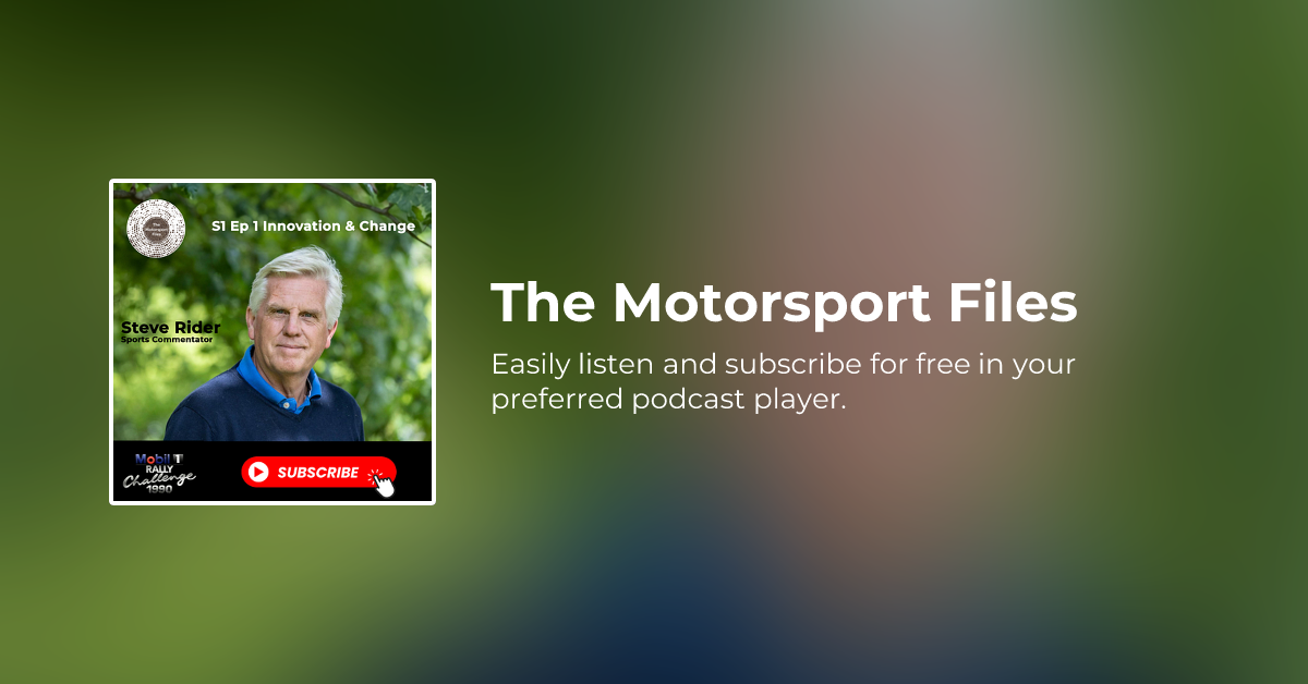 Listen to the latest episode of The Motorsport Files
