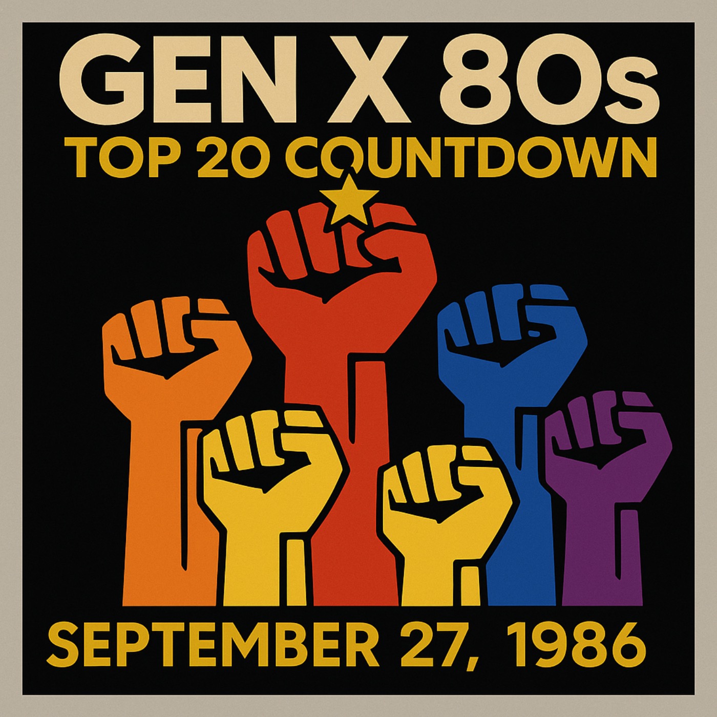 Gen X 80s Top 20 Countdown: Velvet, Voltage, and Victory - September 27, 1986