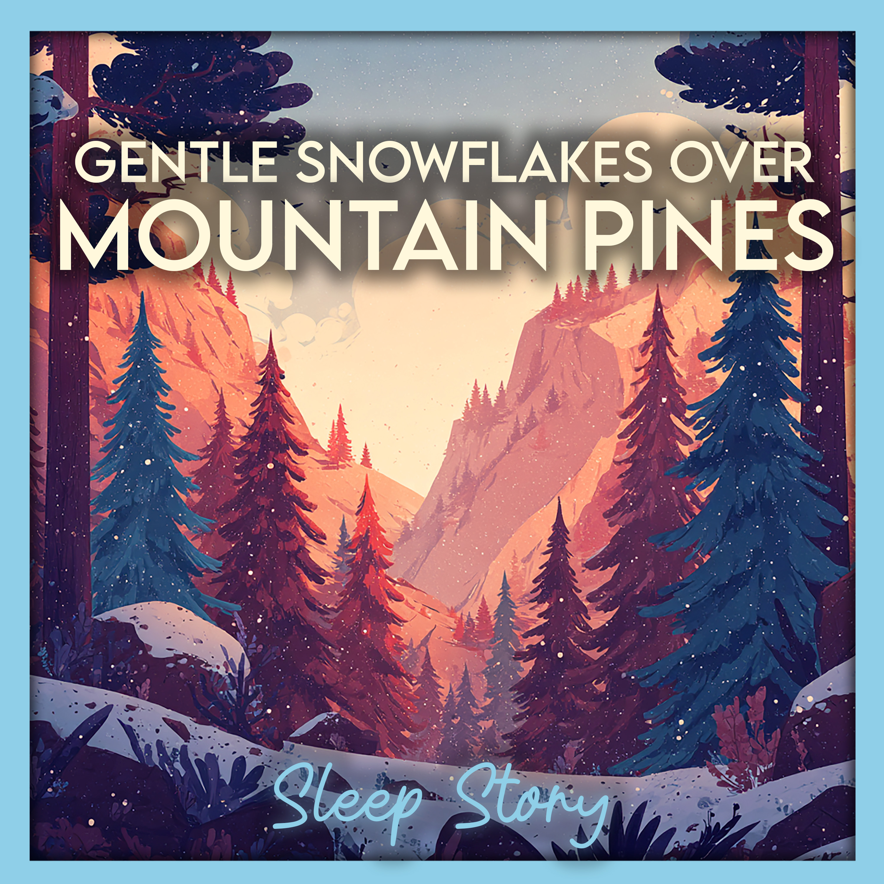 A Cozy Winter Cabin in the Pines ❄️ | Sleep Story for Grown Ups | Deep Sleep & Snowfall ASMR