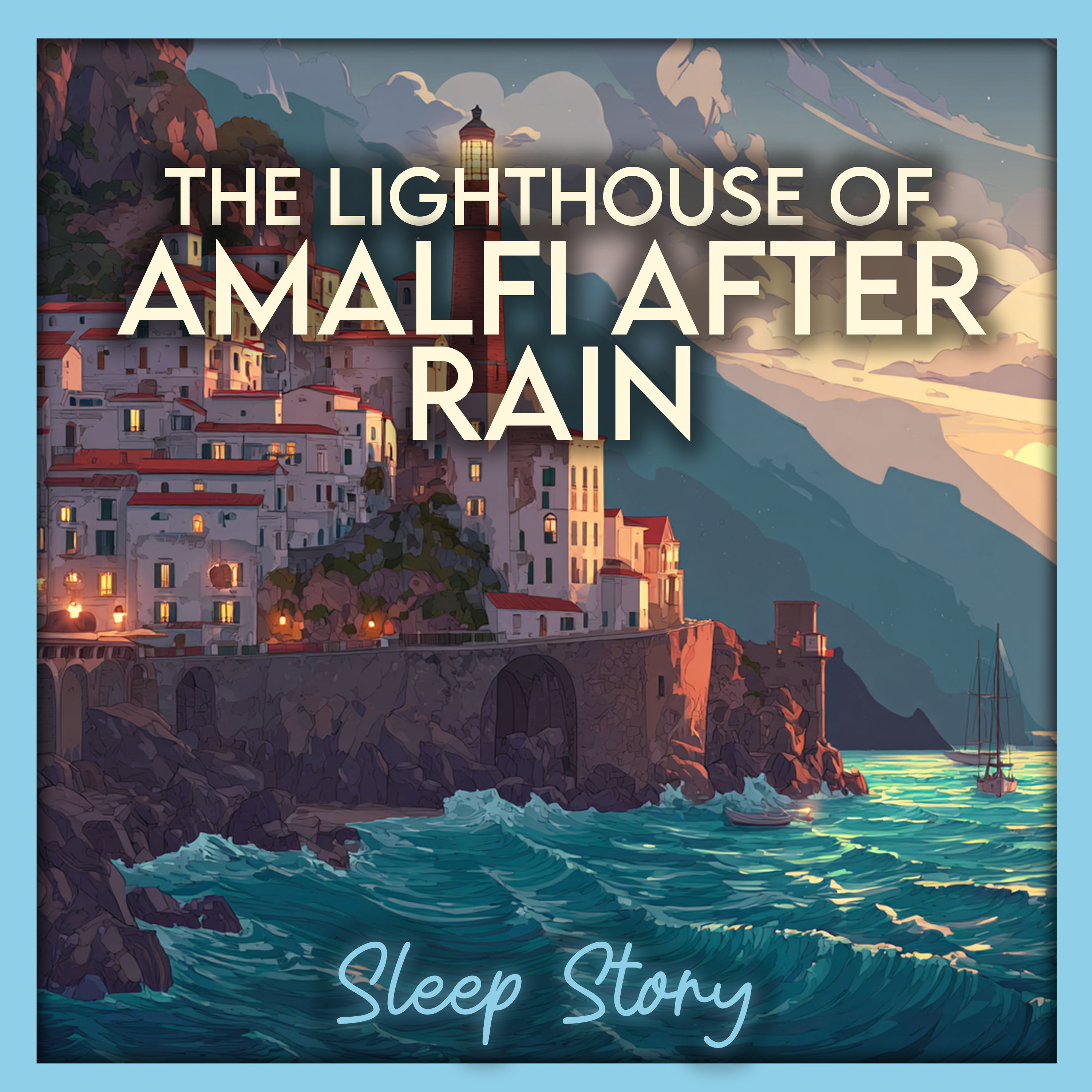 The Lighthouse After Rain | Cozy Bedtime Story for Adults on the Amalfi Coast | Deep Sleep & Relaxation