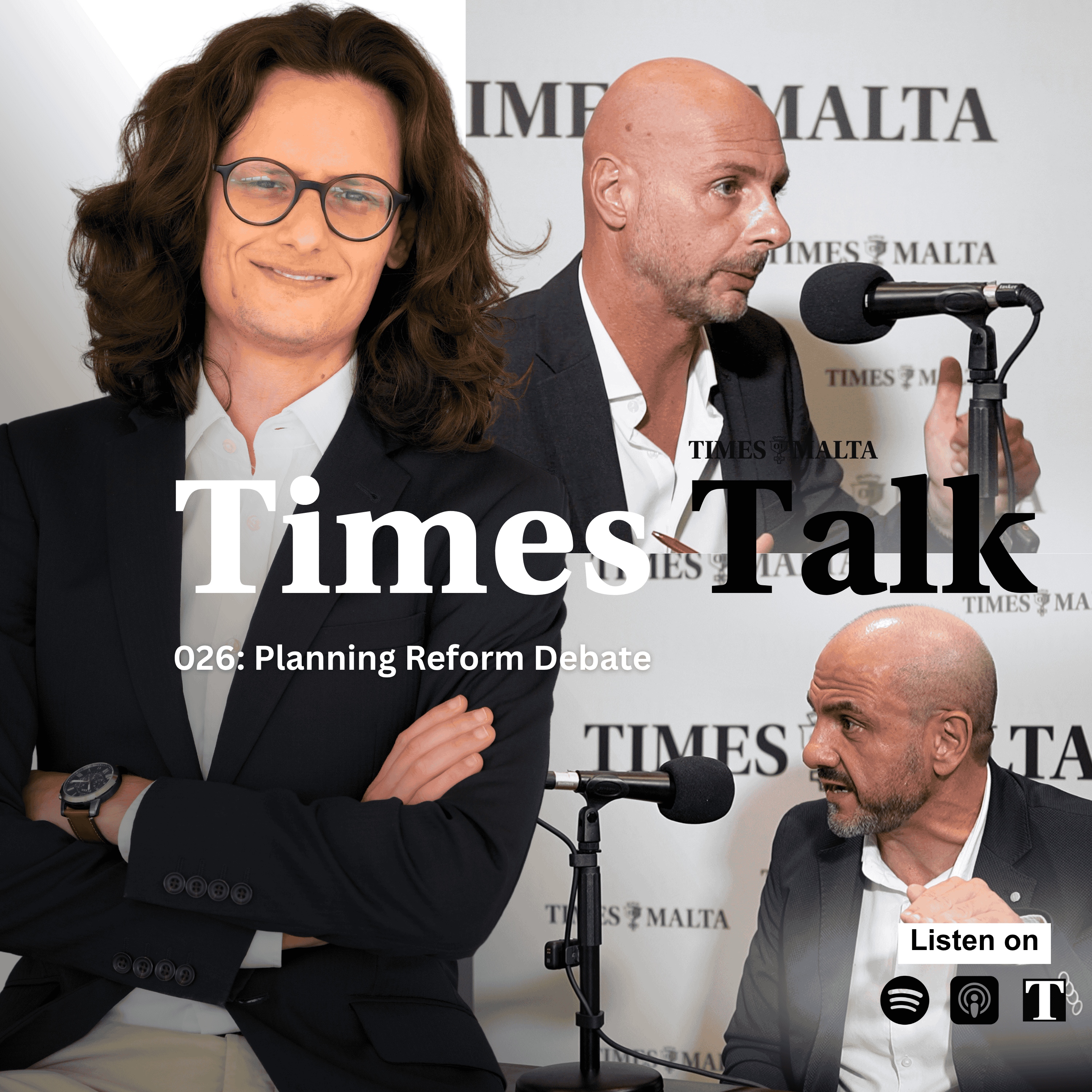 Wayne Flask and Michael Stivala go head to head on Times Talk episode artwork