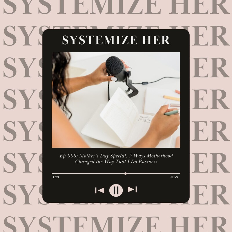 Artwork for podcast Systemize Her: Side Hustle Strategies and Business Tips for Mompreneurs