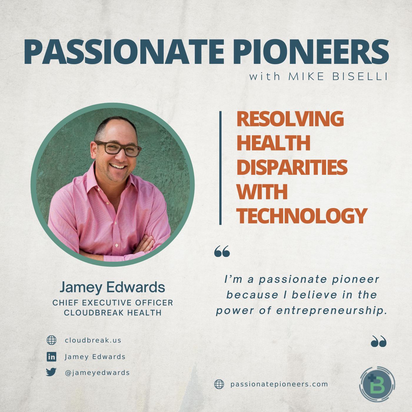 Resolving Health Disparities with Technology with Jamey Edwards