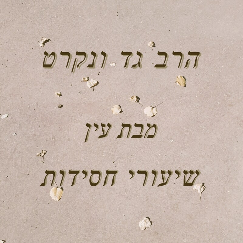 Artwork for podcast שיעורי חסידות מפי הרב גד ונקרט מבת עין