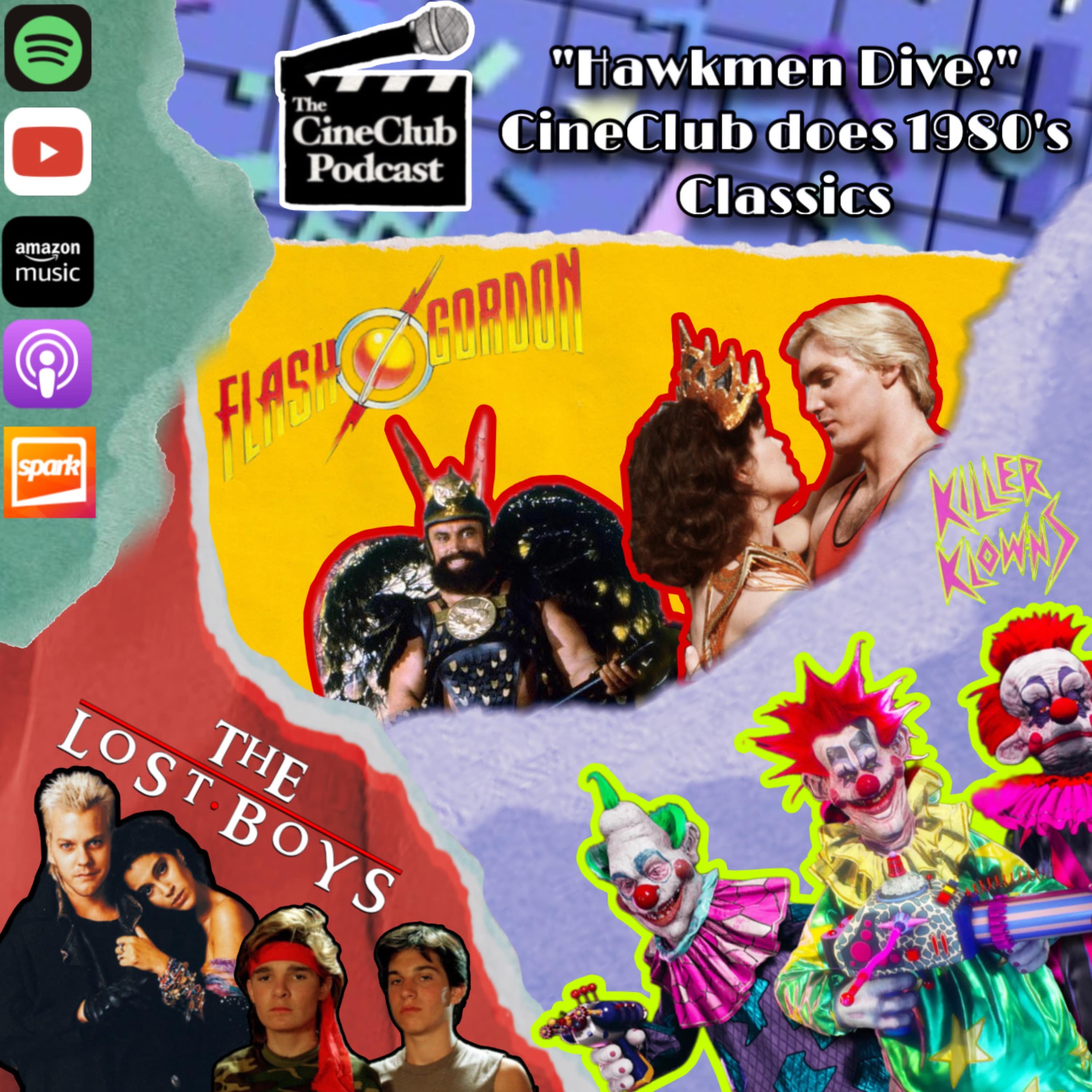 “Hawkmen Dive!” CineClub does 1980’s classics episode artwork
