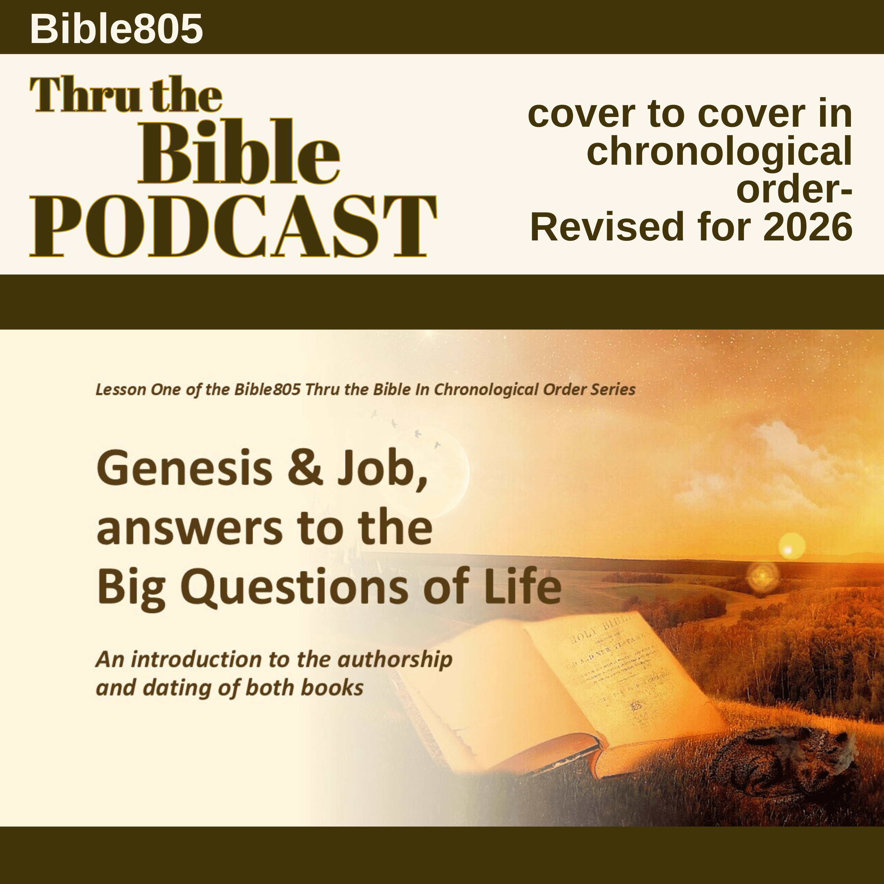 Lesson 1, Genesis and Job, an introduction, common authorship, and why read both together episode artwork