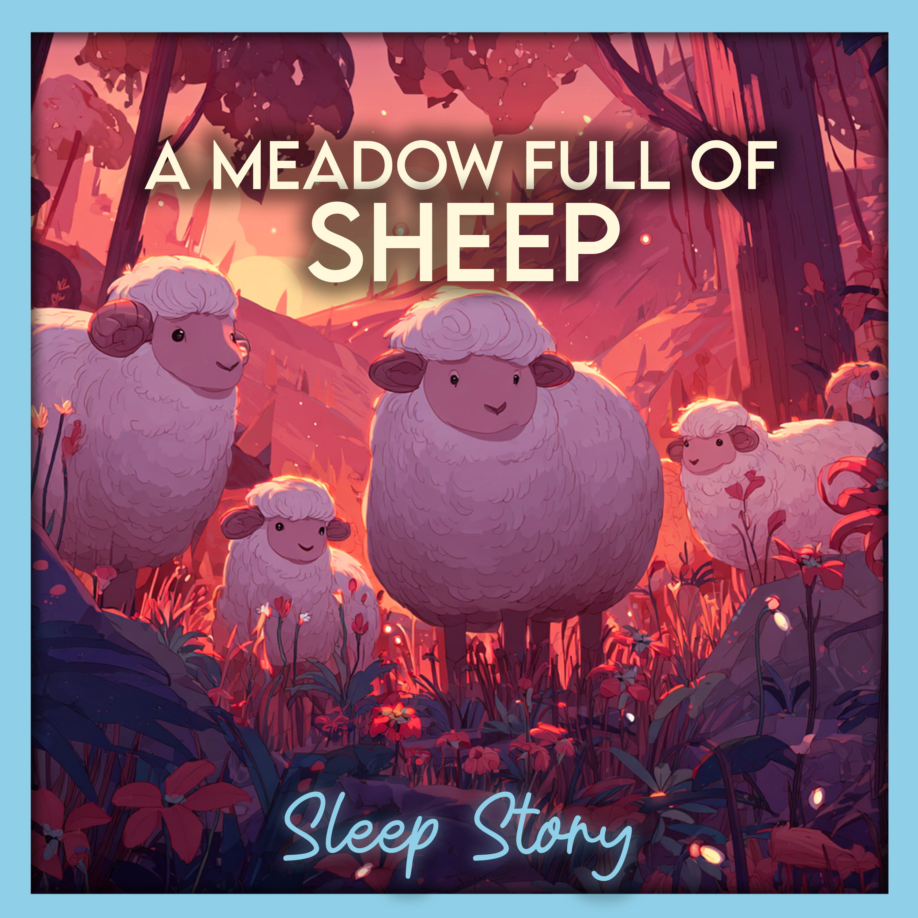 Moonlit Meadow of Sheep | Cozy Bedtime Story for Adults, Sleep Story for Grown Ups, ASMR Calm Narration & Deep Sleep