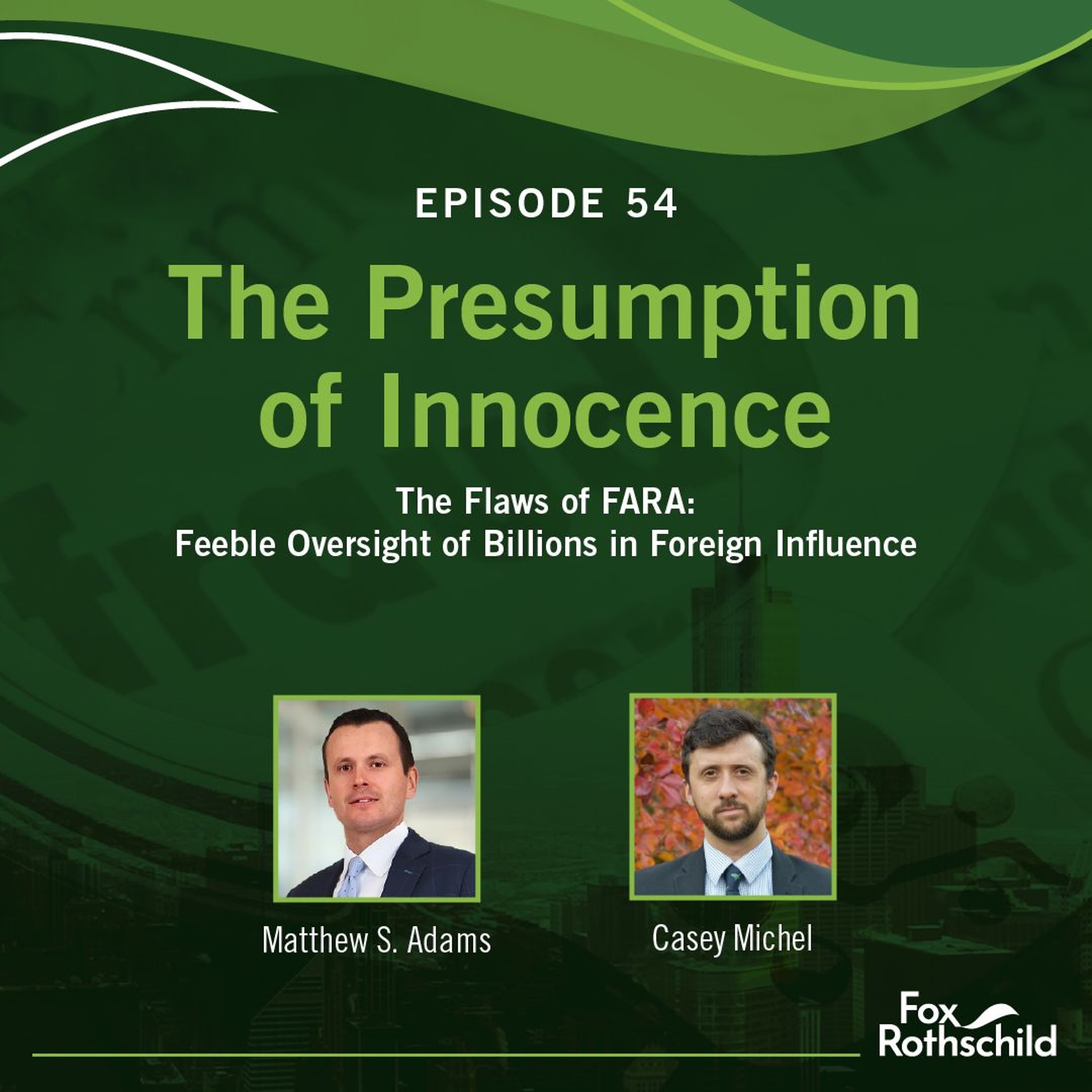 Fox Rothschild: The Presumption of Innocence