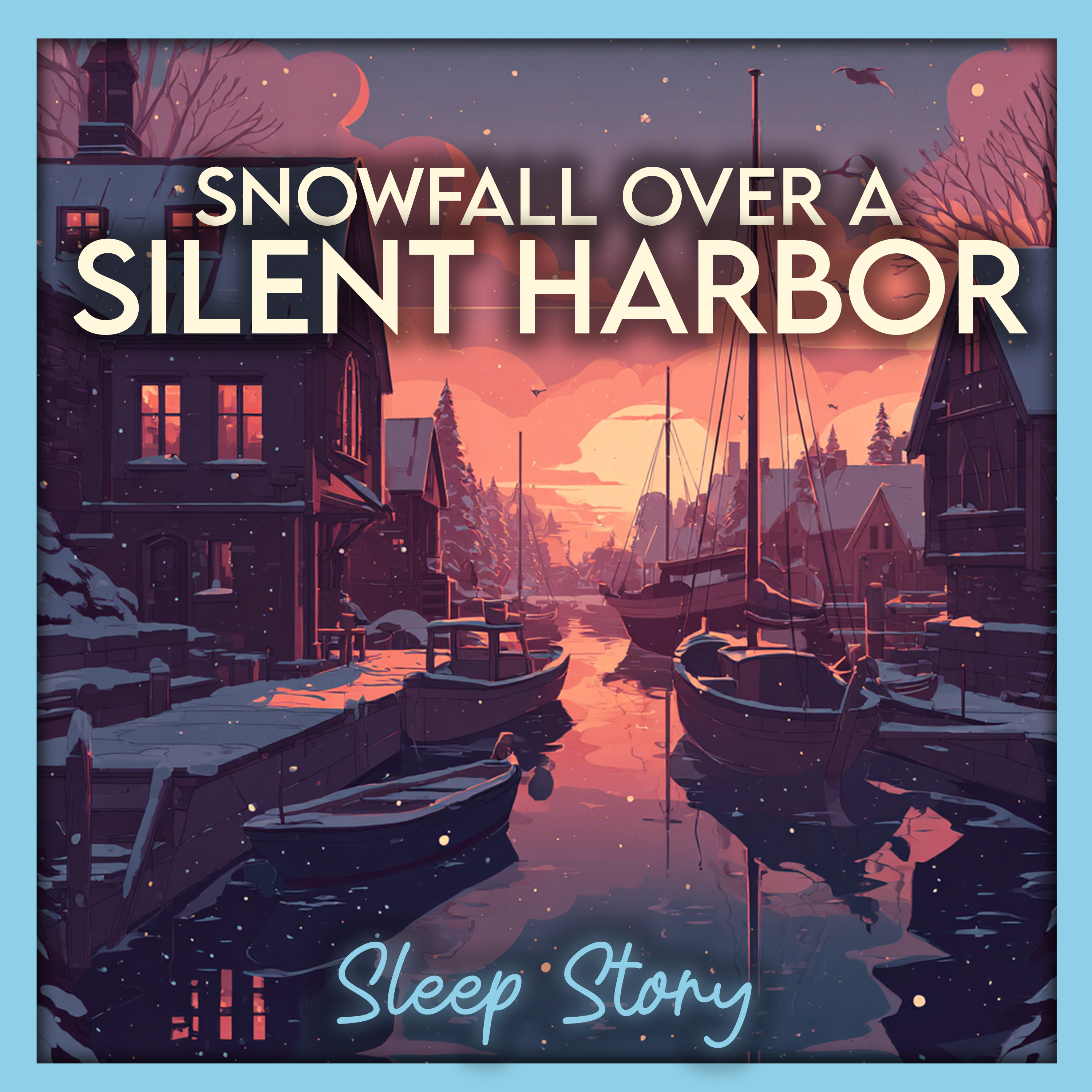 Snowfall Over a Silent Harbor 🌨️ | Cozy Winter Sleep Story for Adults | Deep Sleep & Relaxation