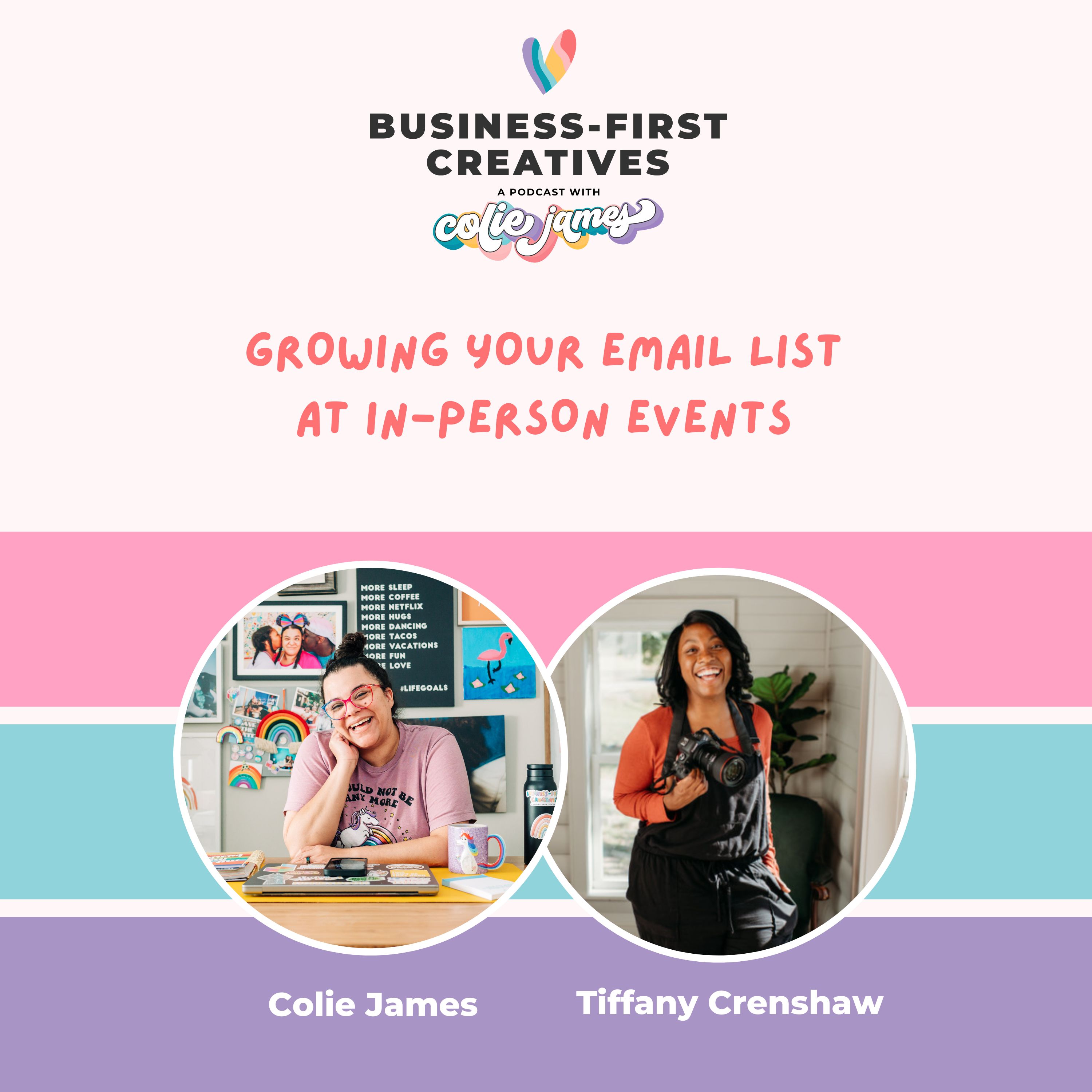 Growing Your Email List at In-Person Events with Tiffany Crenshaw episode artwork