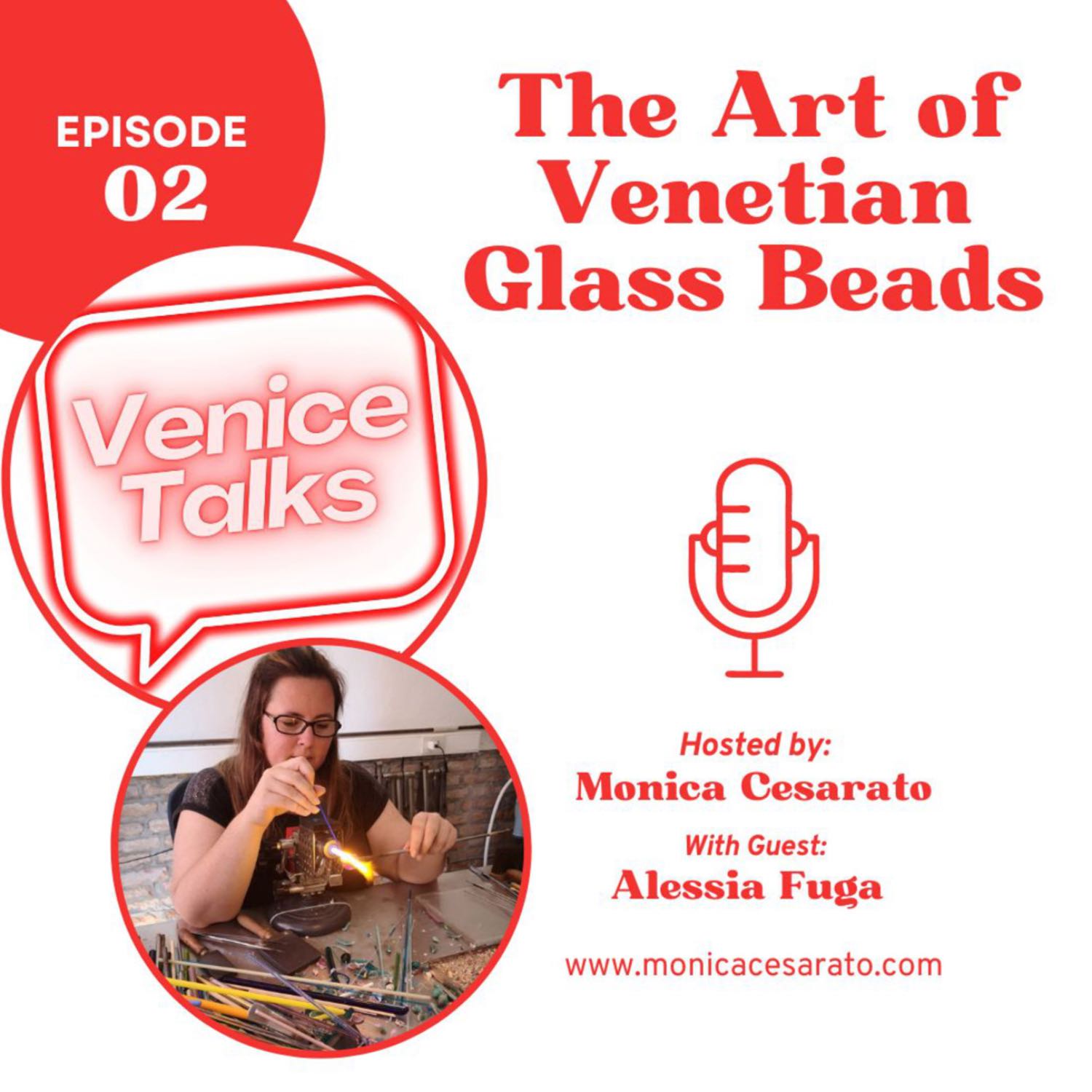 Ep.2 - Luminous Craftsmanship: Exploring the World of Lampwork Beads in Murano. A chat with Alessia Fuga, world famous Murano Glass Bead Artist