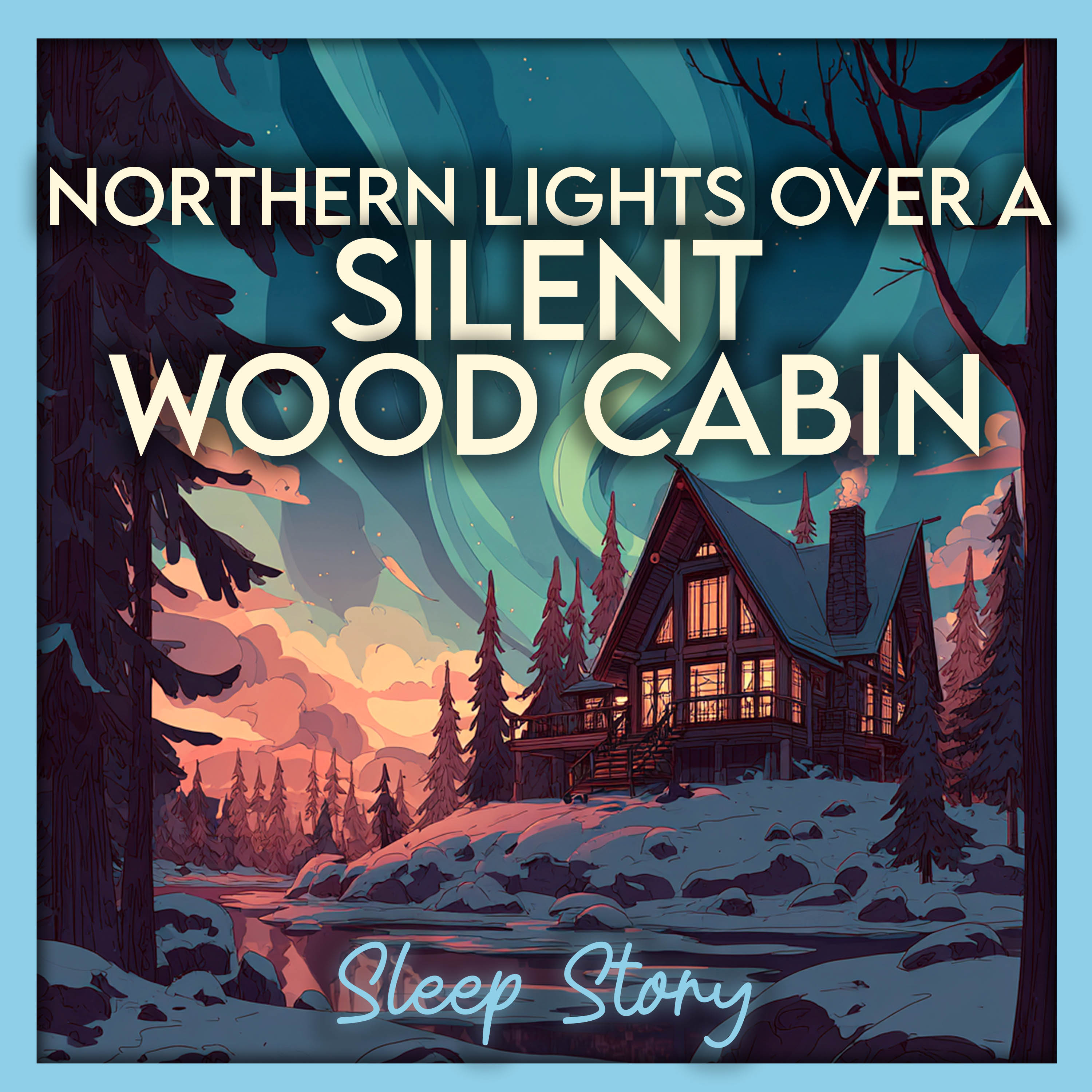 A Cozy Winter Cabin Beneath the Northern Lights | Sleep Story for Adults & Deep Relaxation