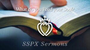 What do you Feed Your Soul? - SSPX Sermons