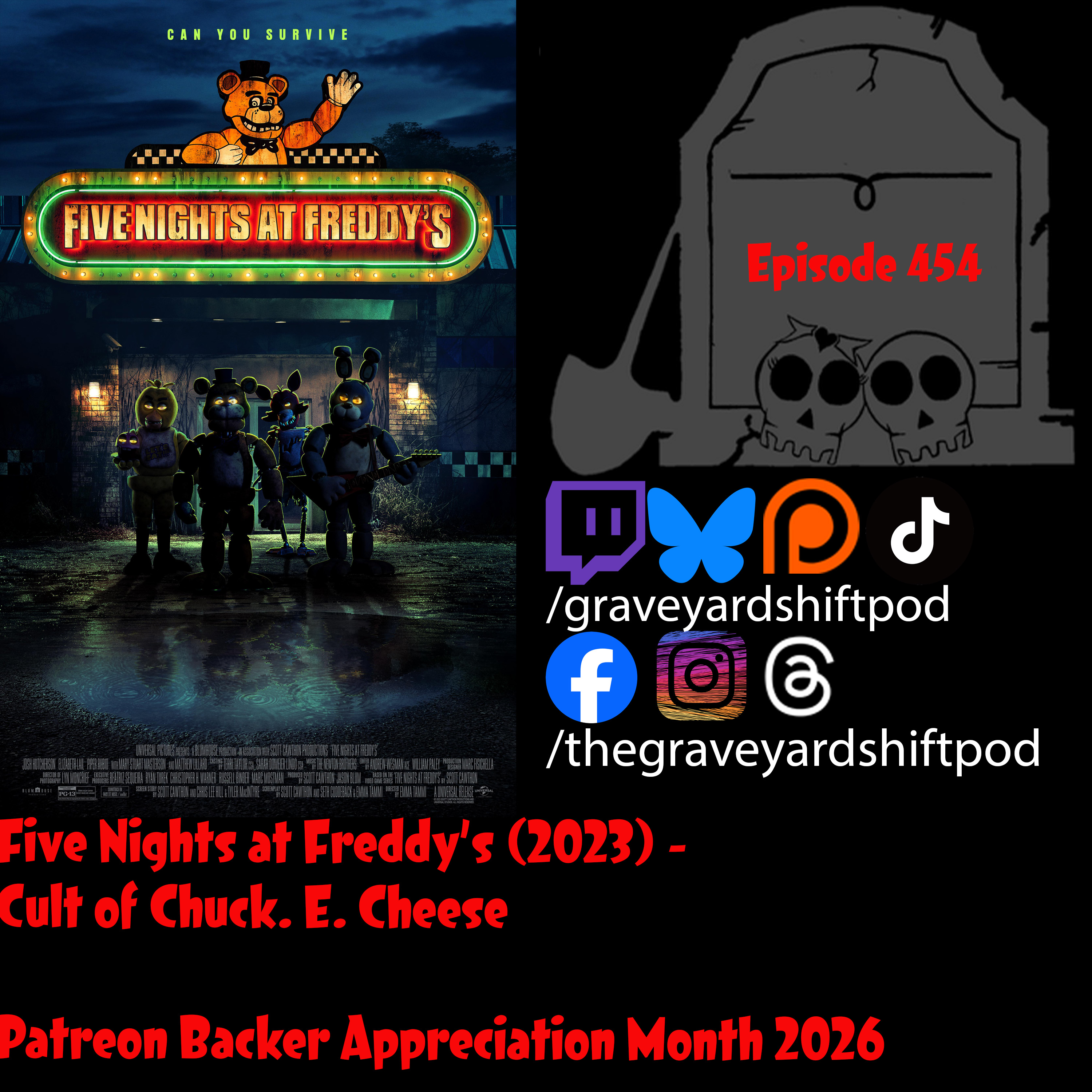 Five Nights At Freddy's (2023) - Cult Of Chuck. E. Cheese - Patreon Backer Appreciation Month 2026 episode artwork